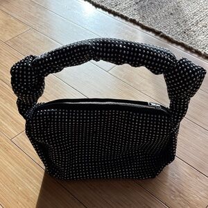 J Crew Black Studded Satchel Purse